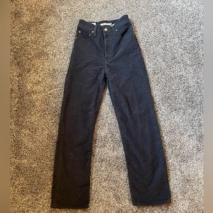 Levi's Ribcage straight corduroy jean